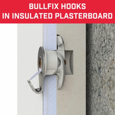 Bullfix Mirror picture hanging bracket insulated plasterboard