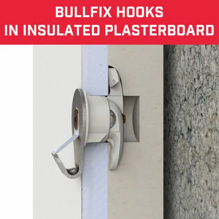 Bullfix Mirror picture hanging bracket insulated plasterboard