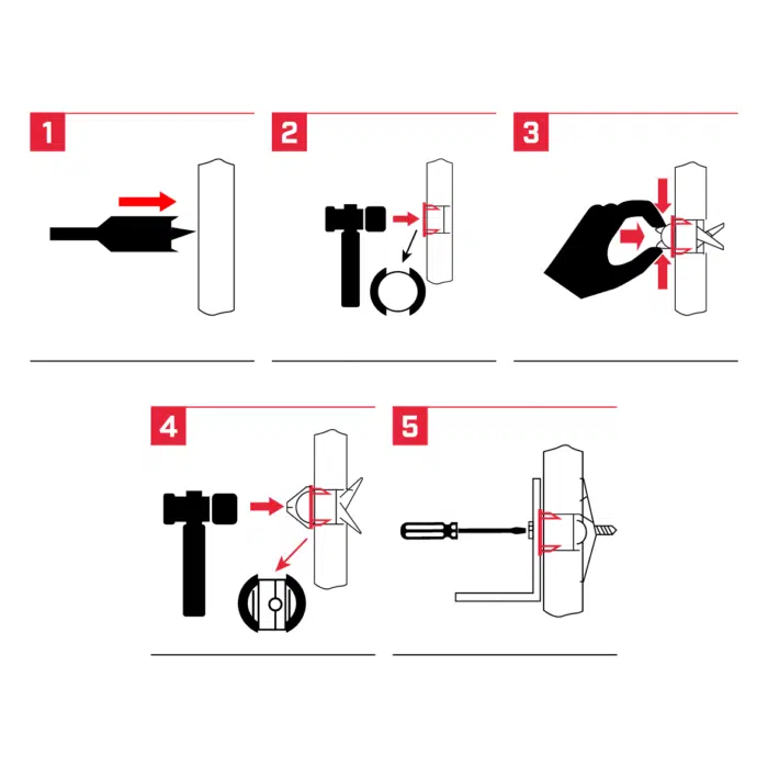 Bullfix Mirror picture hanging bracket instruction steps